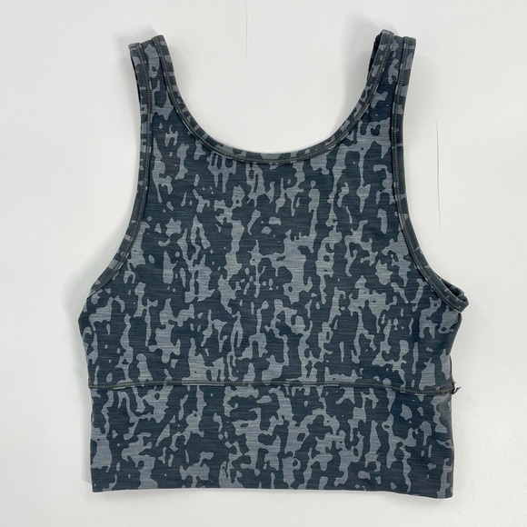 NWOT lululemon Power Pivot Tank *Tough Heathered PU Black Asphalt Grey Size 4 - Picture 5 of 10